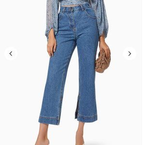 Shona Joy Emily Straight Leg Split Hem Jean